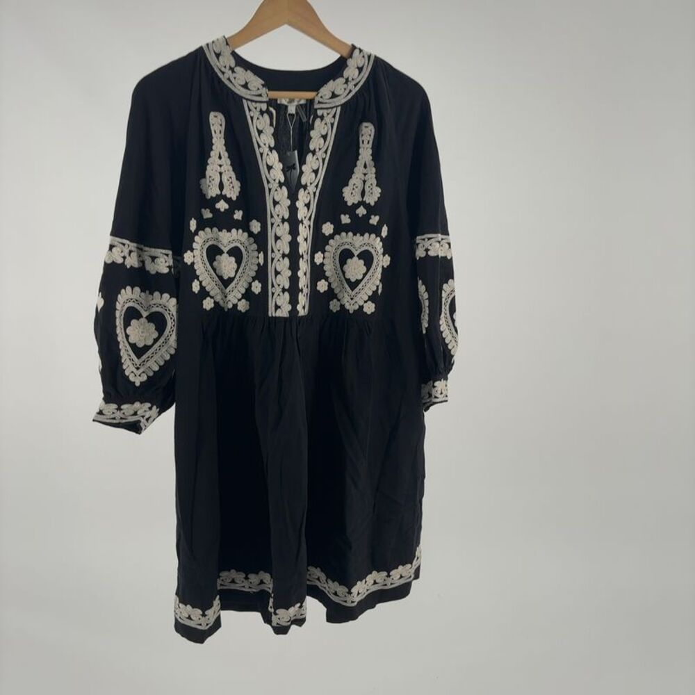 tyler böe Embroidered Mini Dress in Multicolor